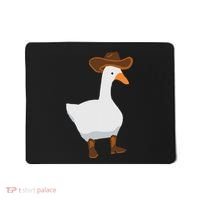 Duck In His Cowboy Hat Goose In Boots Mousepad thumb 0