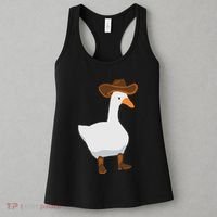 Duck In His Cowboy Hat Goose In Boots Women's Tank Top thumb 3
