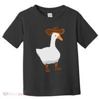 Duck In His Cowboy Hat Goose In Boots Toddler T-Shirt thumb 0