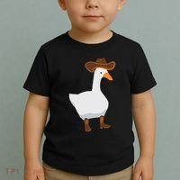 Duck In His Cowboy Hat Goose In Boots Toddler T-Shirt thumb 2