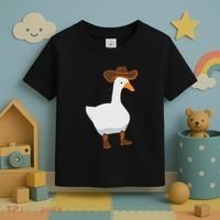 Duck In His Cowboy Hat Goose In Boots Toddler T-Shirt thumb 3