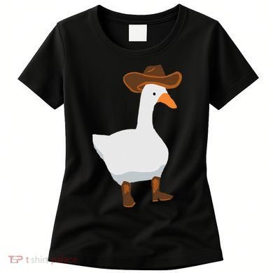 Duck In His Cowboy Hat Goose In Boots Women's T-Shirt