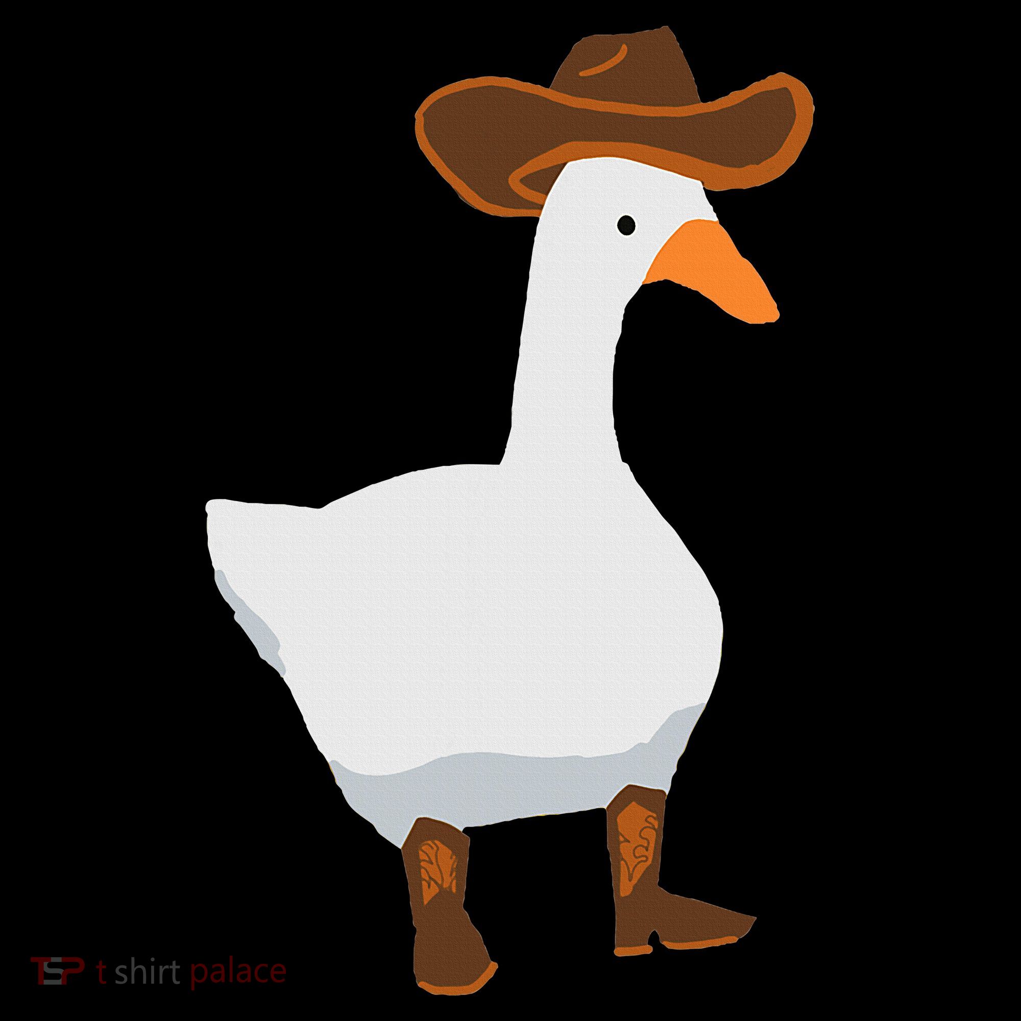 Duck In His Cowboy Hat Goose In Boots Women's T-Shirt