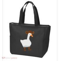 Duck In His Cowboy Hat Goose In Boots Tote Bag thumb 3