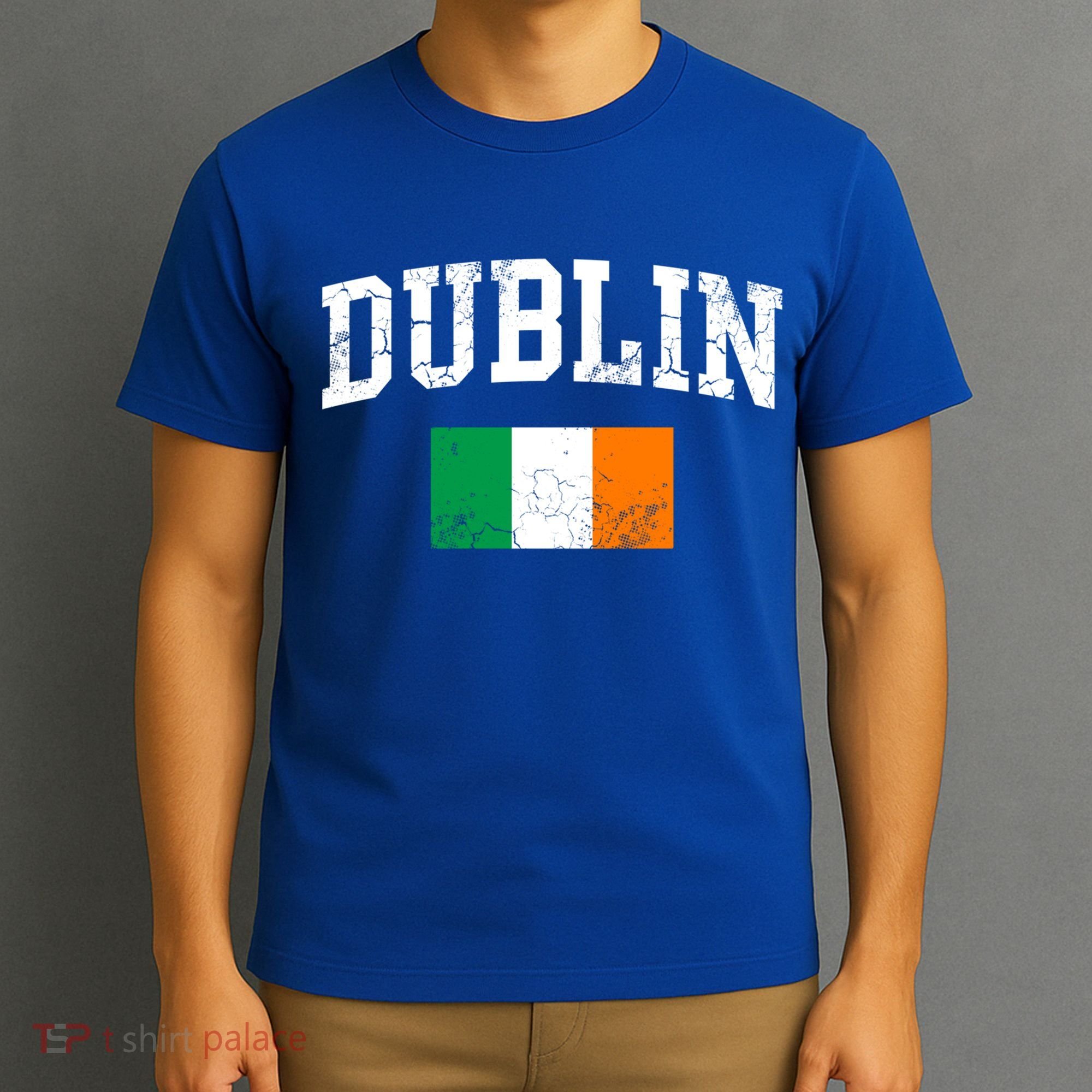 Dublin Ireland Irish Flag St Patrick's Day Men Women Kids Gift T-Shirt