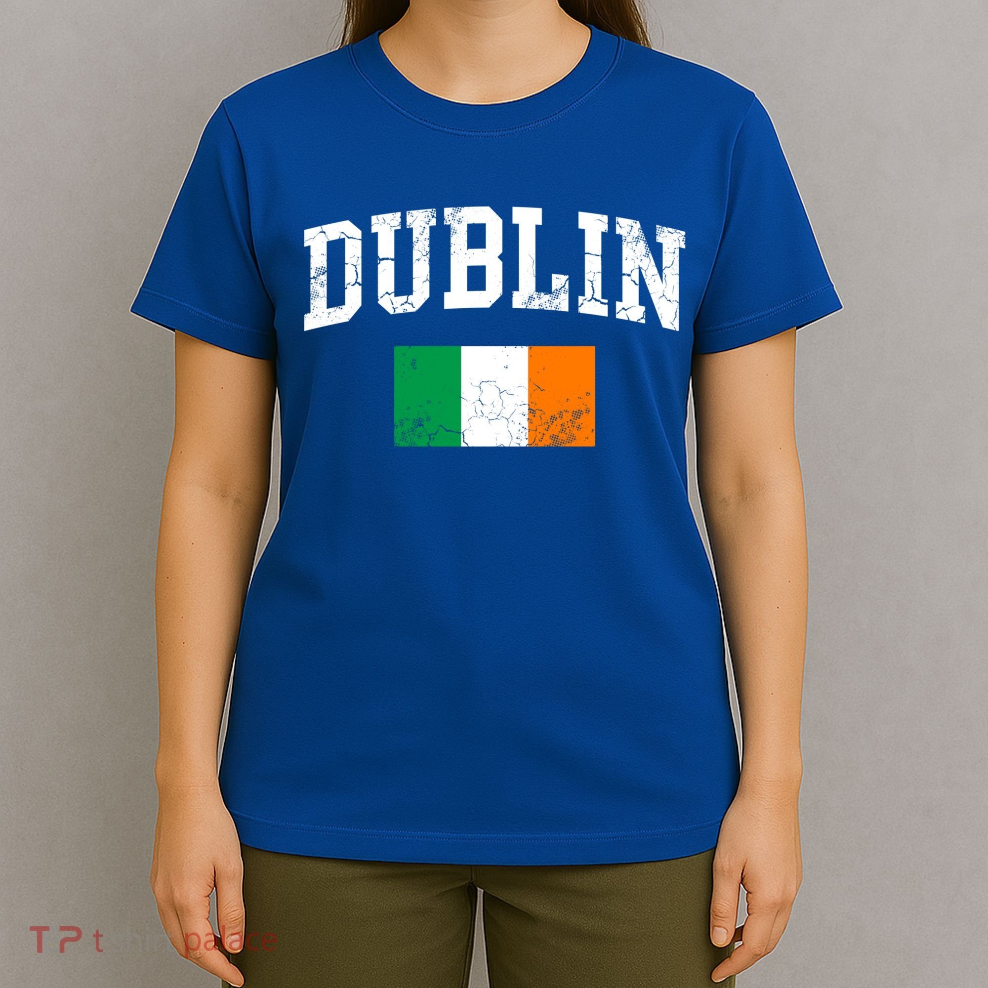 Dublin Ireland Irish Flag St Patrick's Day Men Women Kids Gift T-Shirt