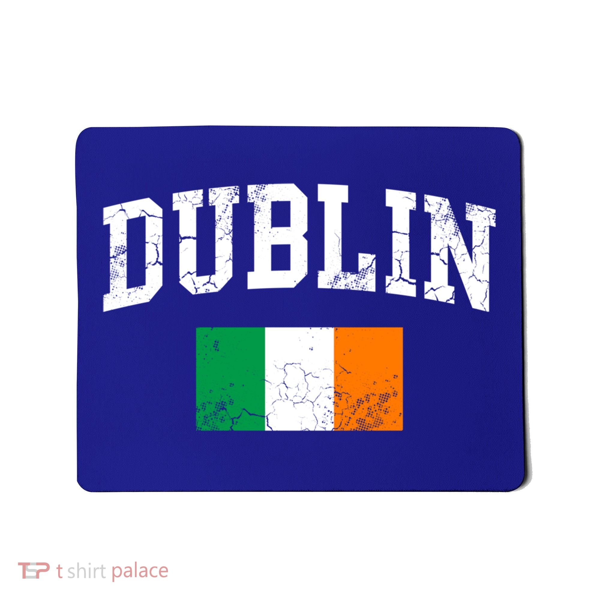 Dublin Ireland Irish Flag St Patrick's Day Men Women Kids Gift Mousepad
