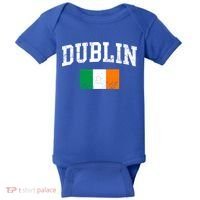 Dublin Ireland Irish Flag St Patrick's Day Men Women Kids Gift Baby Bodysuit thumb 0