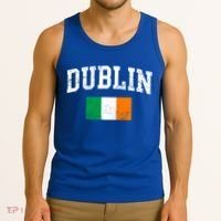 Dublin Ireland Irish Flag St Patrick's Day Men Women Kids Gift Tank Top thumb 3