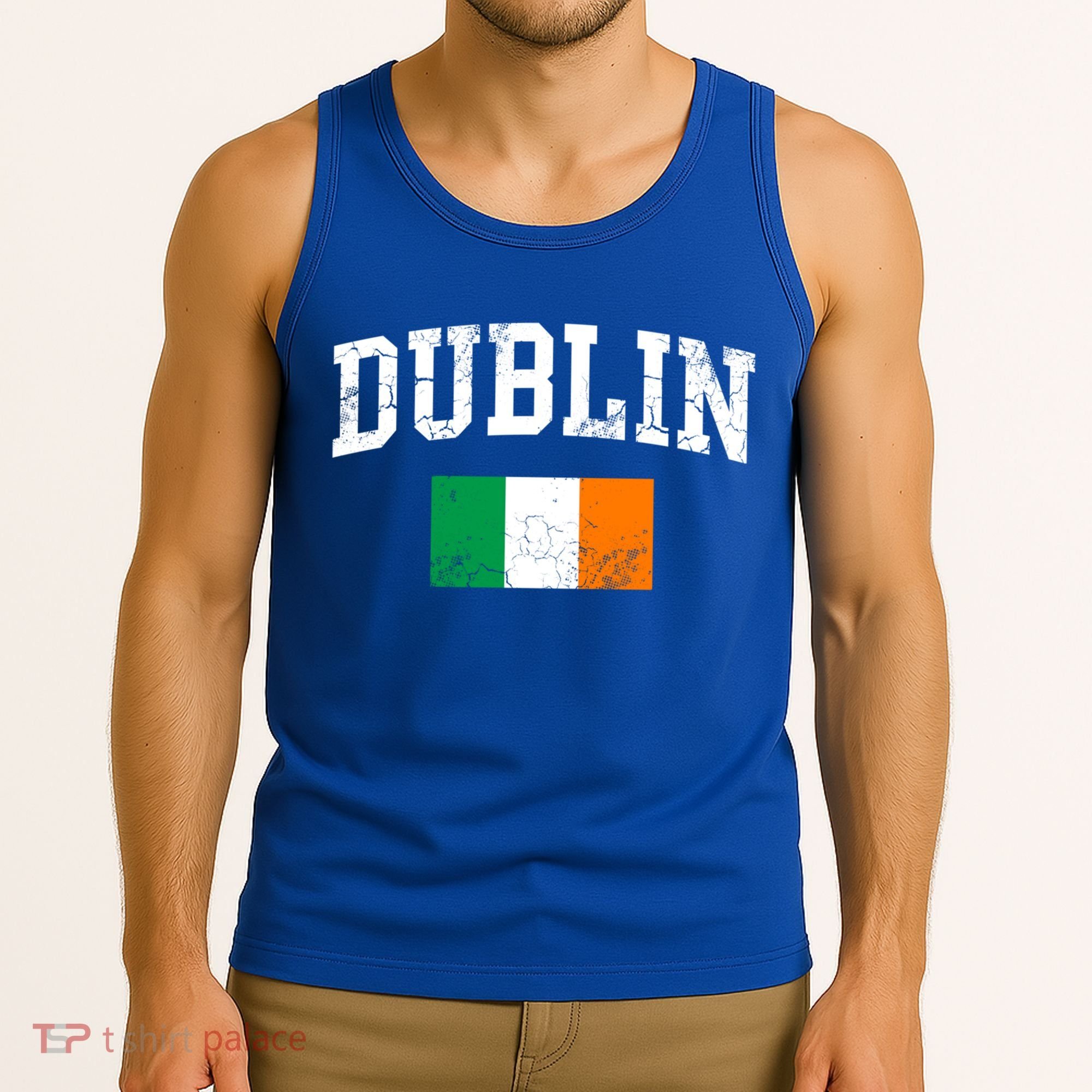 Dublin Ireland Irish Flag St Patrick's Day Men Women Kids Gift Tank Top