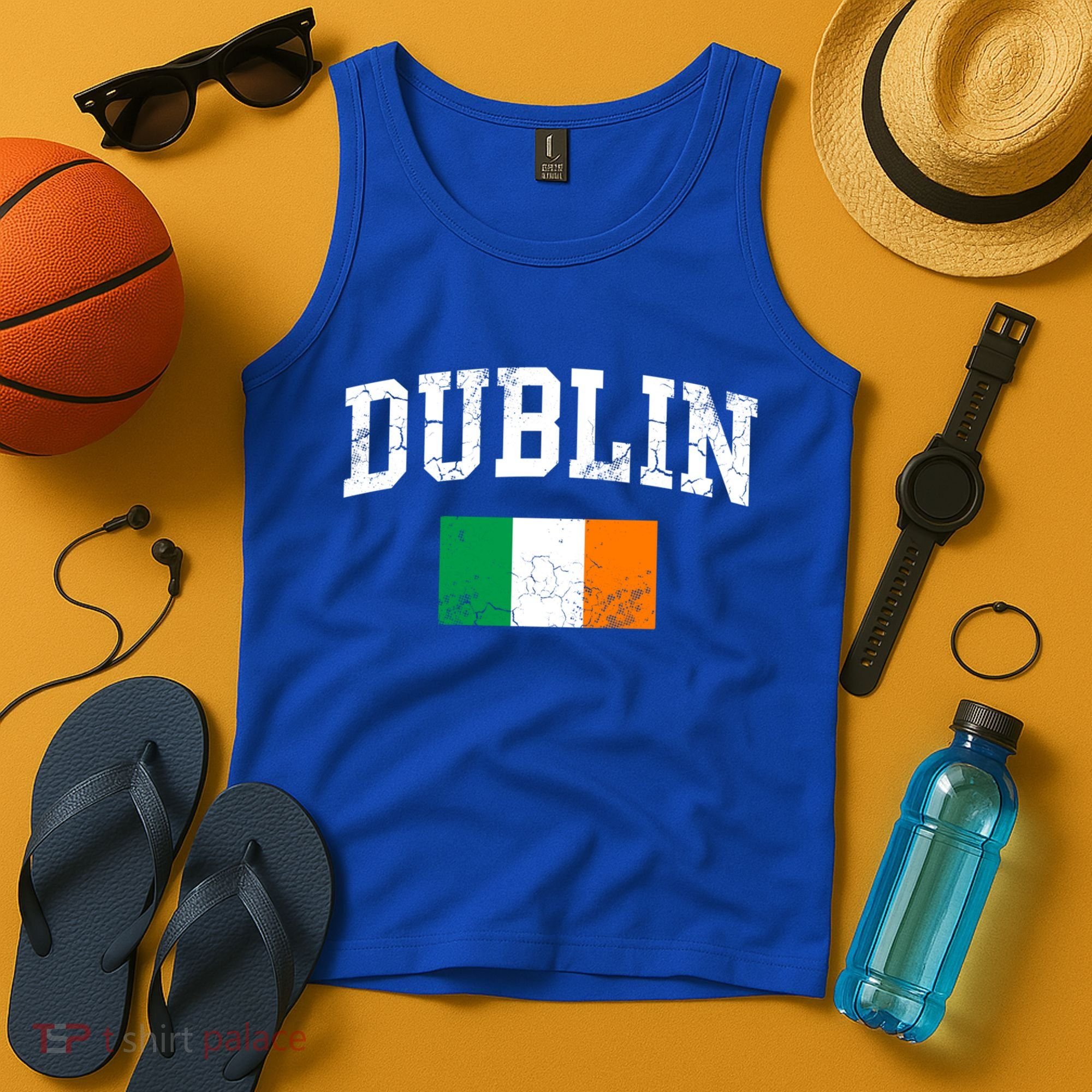 Dublin Ireland Irish Flag St Patrick's Day Men Women Kids Gift Tank Top