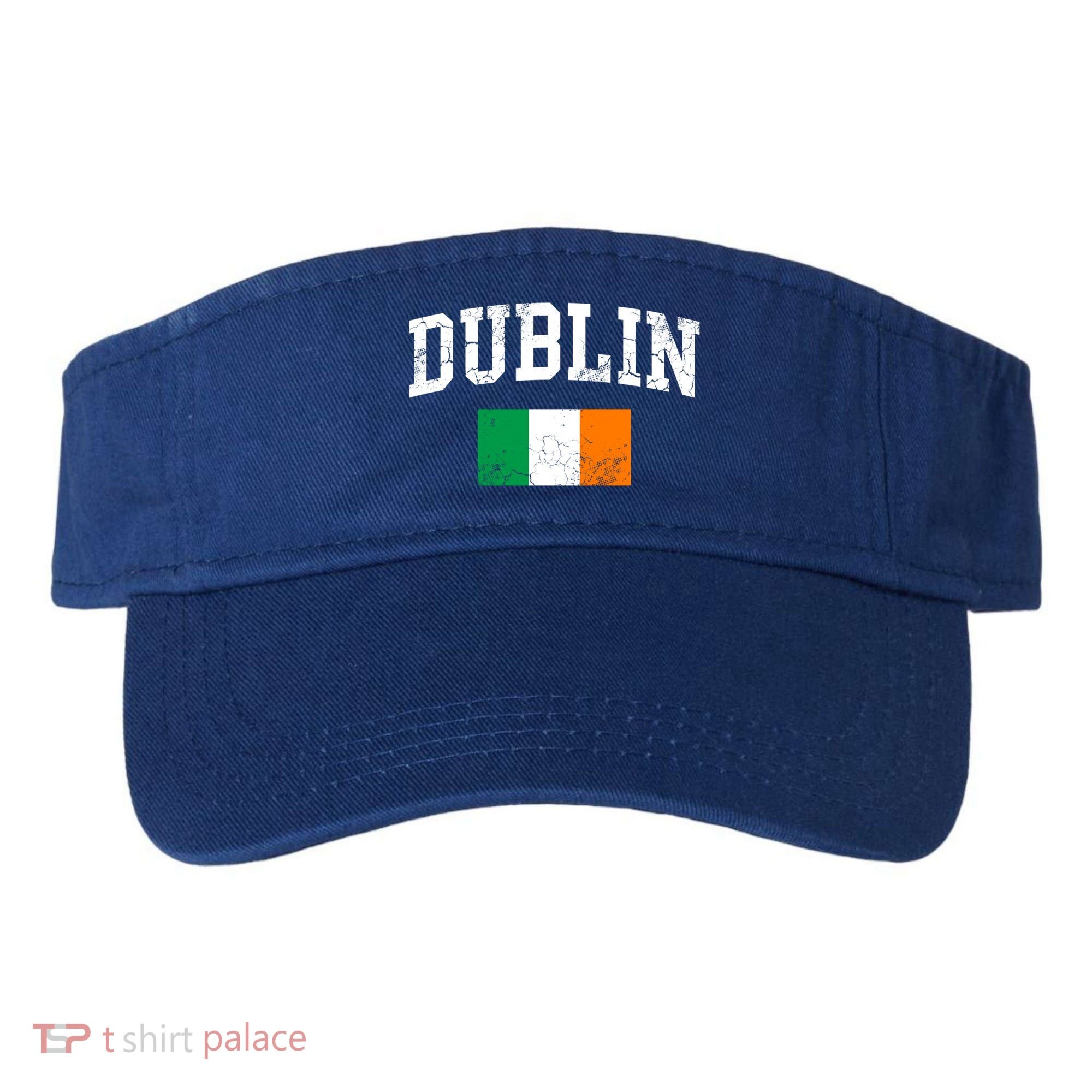 Dublin Ireland Irish Flag St Patrick's Day Men Women Kids Gift Visor