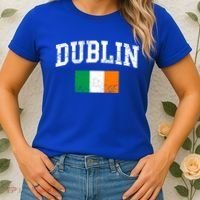 Dublin Ireland Irish Flag St Patrick's Day Men Women Kids Gift Women's T-Shirt thumb 2