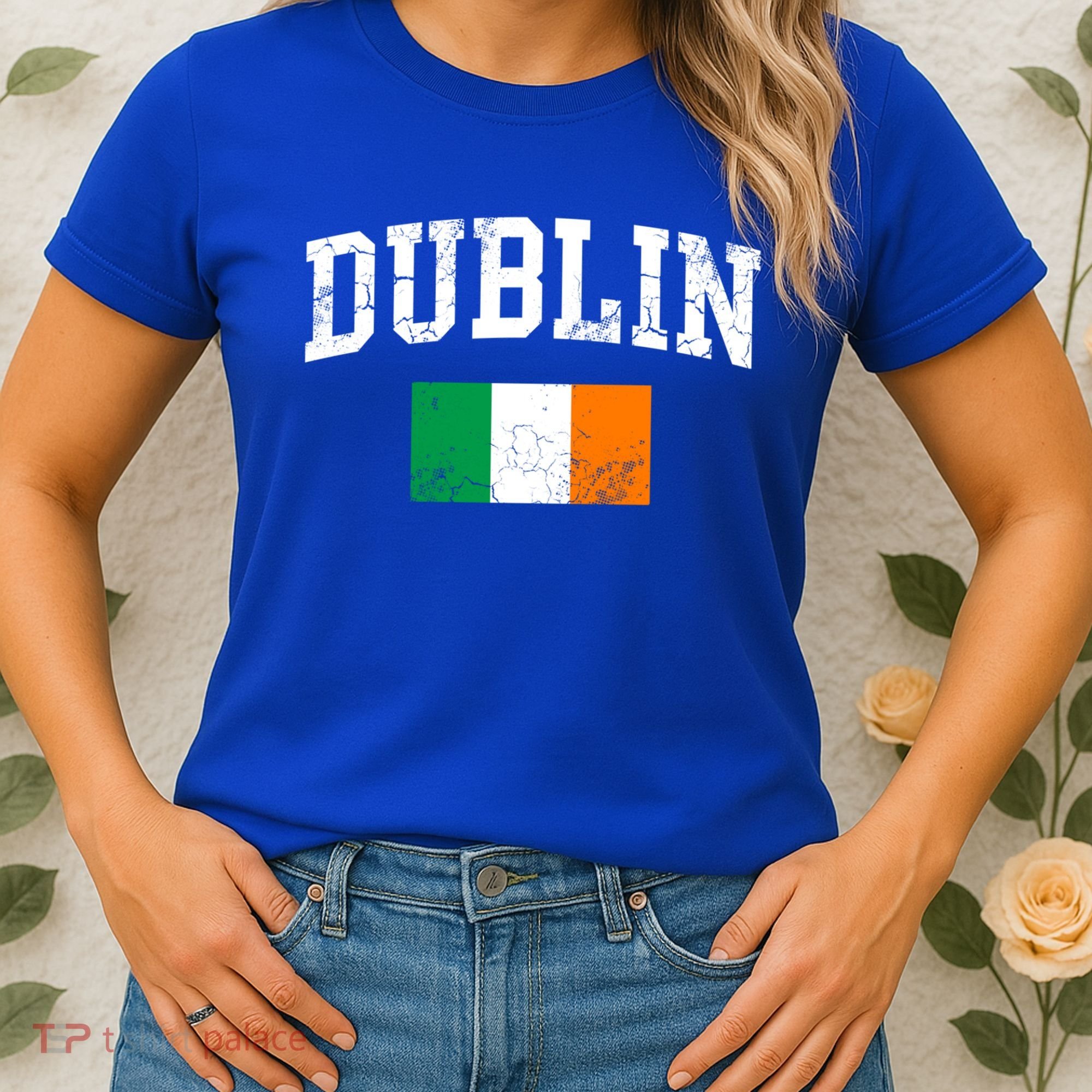 Dublin Ireland Irish Flag St Patrick's Day Men Women Kids Gift Women's T-Shirt