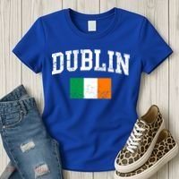 Dublin Ireland Irish Flag St Patrick's Day Men Women Kids Gift Women's T-Shirt thumb 3