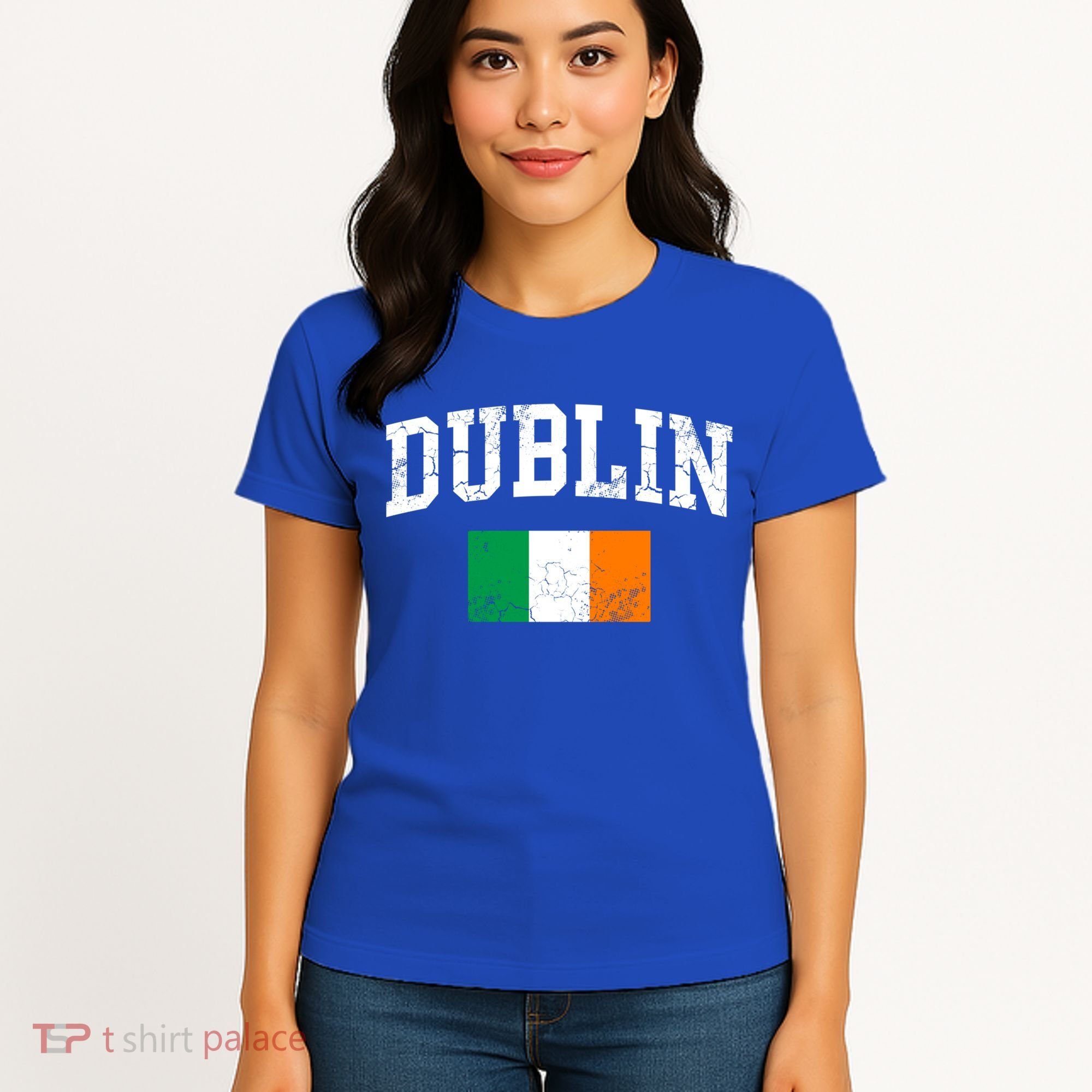 Dublin Ireland Irish Flag St Patrick's Day Men Women Kids Gift Women's T-Shirt