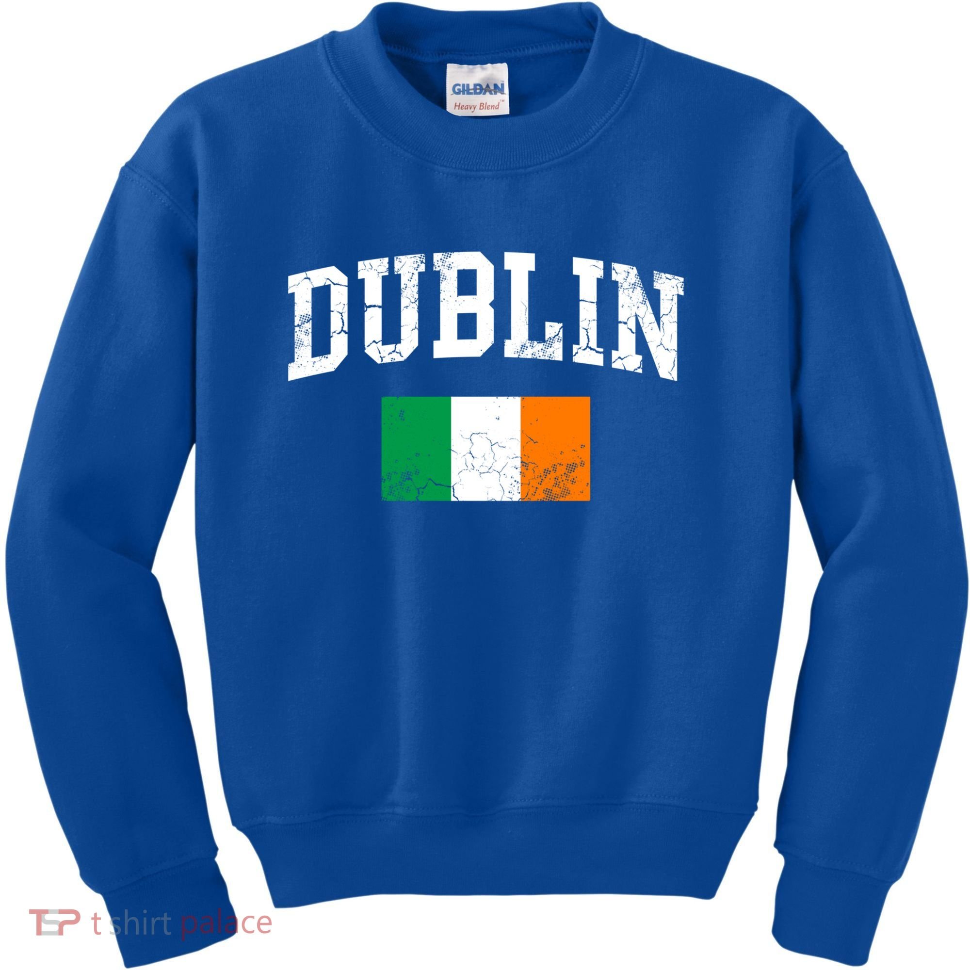 Dublin Ireland Irish Flag St Patrick's Day Men Women Kids Gift Kids Sweatshirt