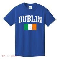 Dublin Ireland Irish Flag St Patrick's Day Men Women Kids Gift Kids T-Shirt thumb 0