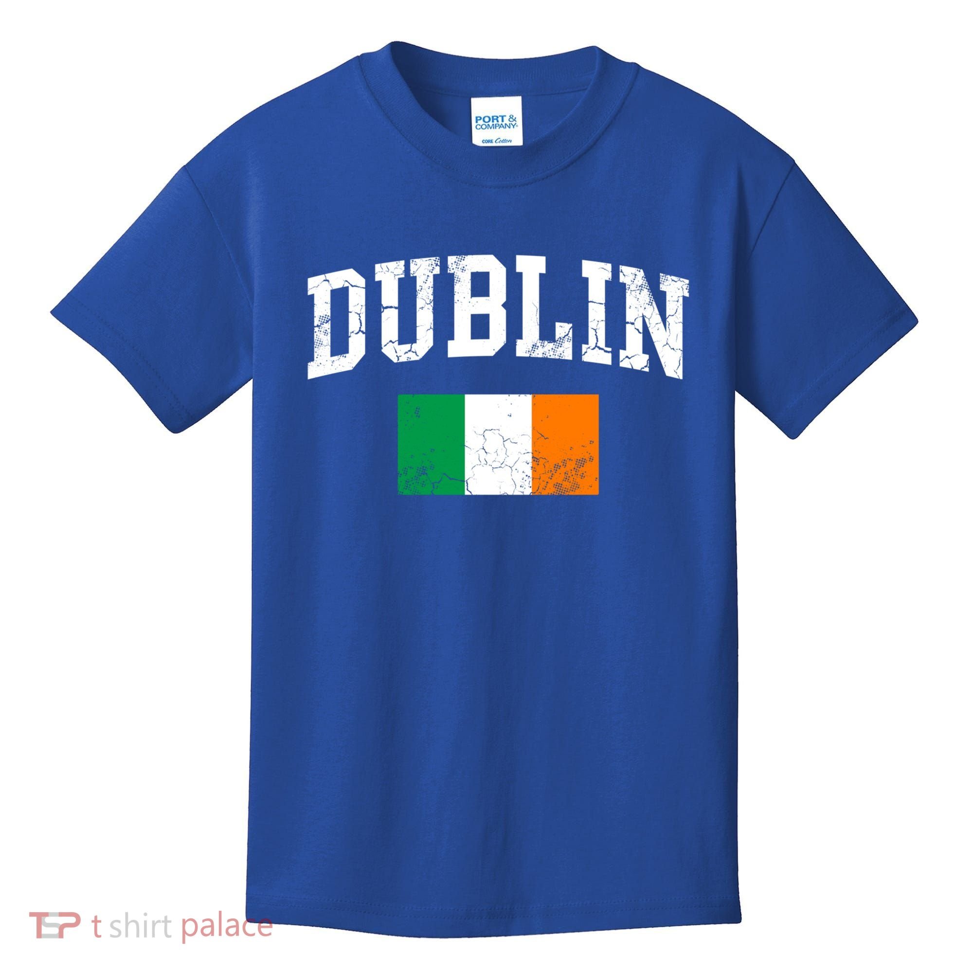 Dublin Ireland Irish Flag St Patrick's Day Men Women Kids Gift Kids T-Shirt