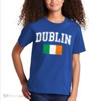 Dublin Ireland Irish Flag St Patrick's Day Men Women Kids Gift Kids T-Shirt thumb 2