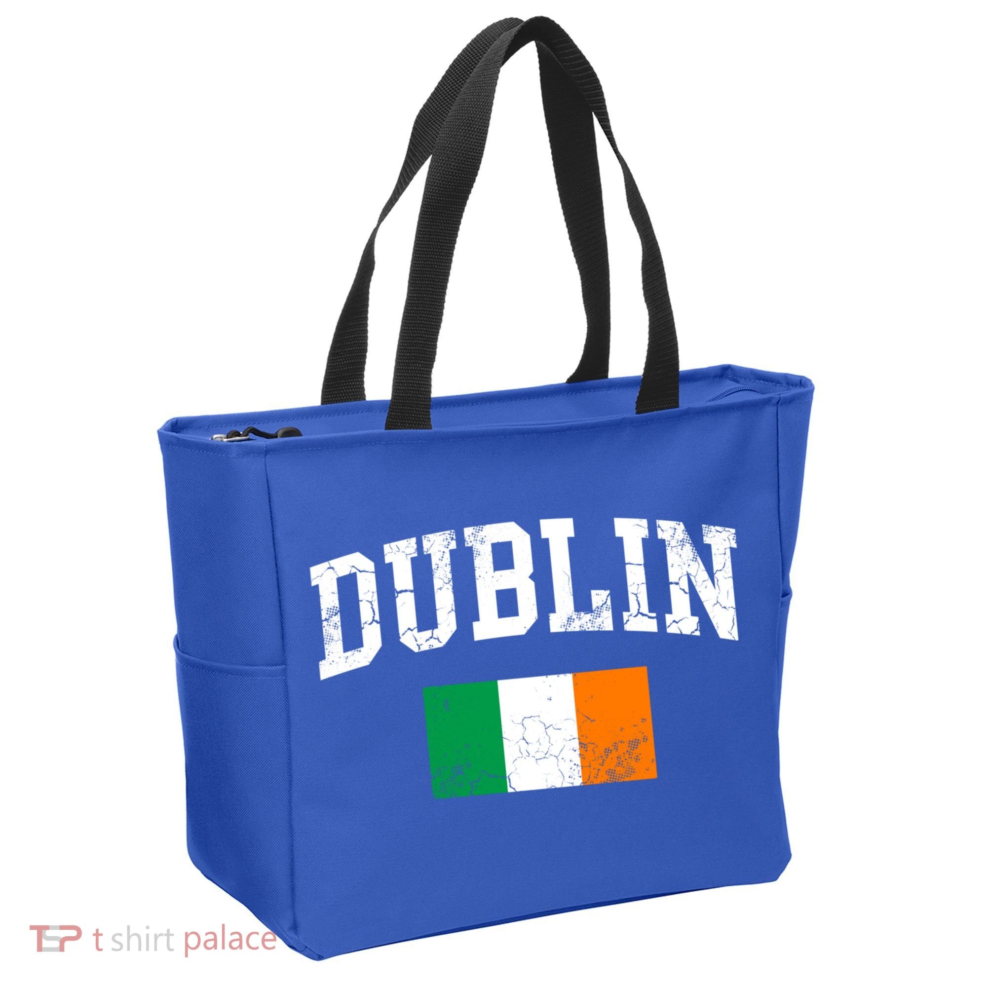 Dublin Ireland Irish Flag St Patrick's Day Men Women Kids Gift Tote Bag