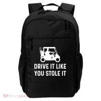 Drive It Like You Stole It  Funny Golf Cart Saying  Backpack thumb 0