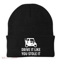 Drive It Like You Stole It  Funny Golf Cart Saying  Beanie thumb 0