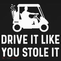 Drive It Like You Stole It  Funny Golf Cart Saying  Women's Hoodie thumb 2