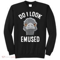 Do I Look Amused Funny Emu Animal Love Emus. Sweatshirt thumb 0