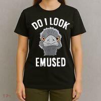 Do I Look Amused Funny Emu Animal Love Emus. T-Shirt thumb 4