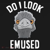 Do I Look Amused Funny Emu Animal Love Emus. Polo thumb 3