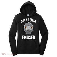 Do I Look Amused Funny Emu Animal Love Emus. Women's Hoodie thumb 0