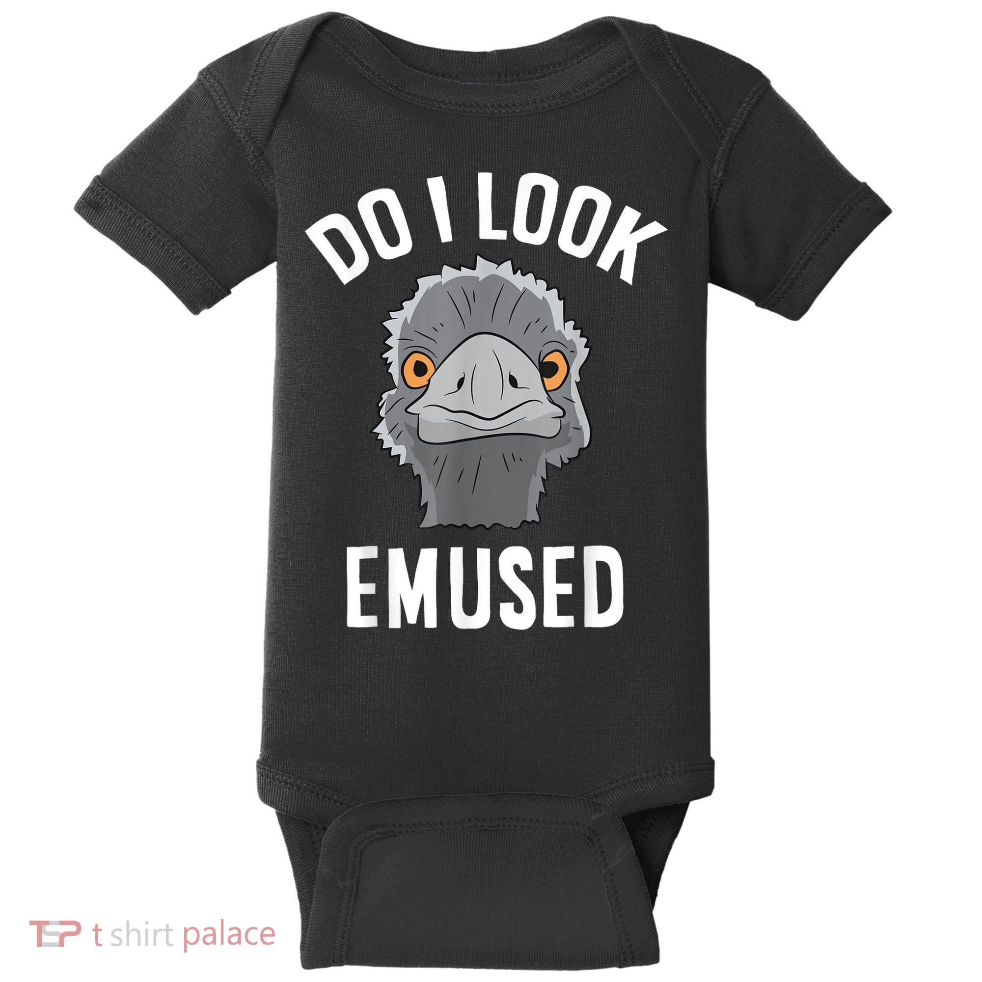 Do I Look Amused Funny Emu Animal Love Emus. Baby Bodysuit