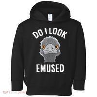 Do I Look Amused Funny Emu Animal Love Emus. Toddler Hoodie thumb 0