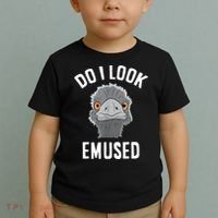 Do I Look Amused Funny Emu Animal Love Emus. Toddler T-Shirt thumb 2