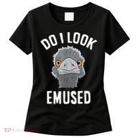 Do I Look Amused Funny Emu Animal Love Emus. Women's T-Shirt thumb 0