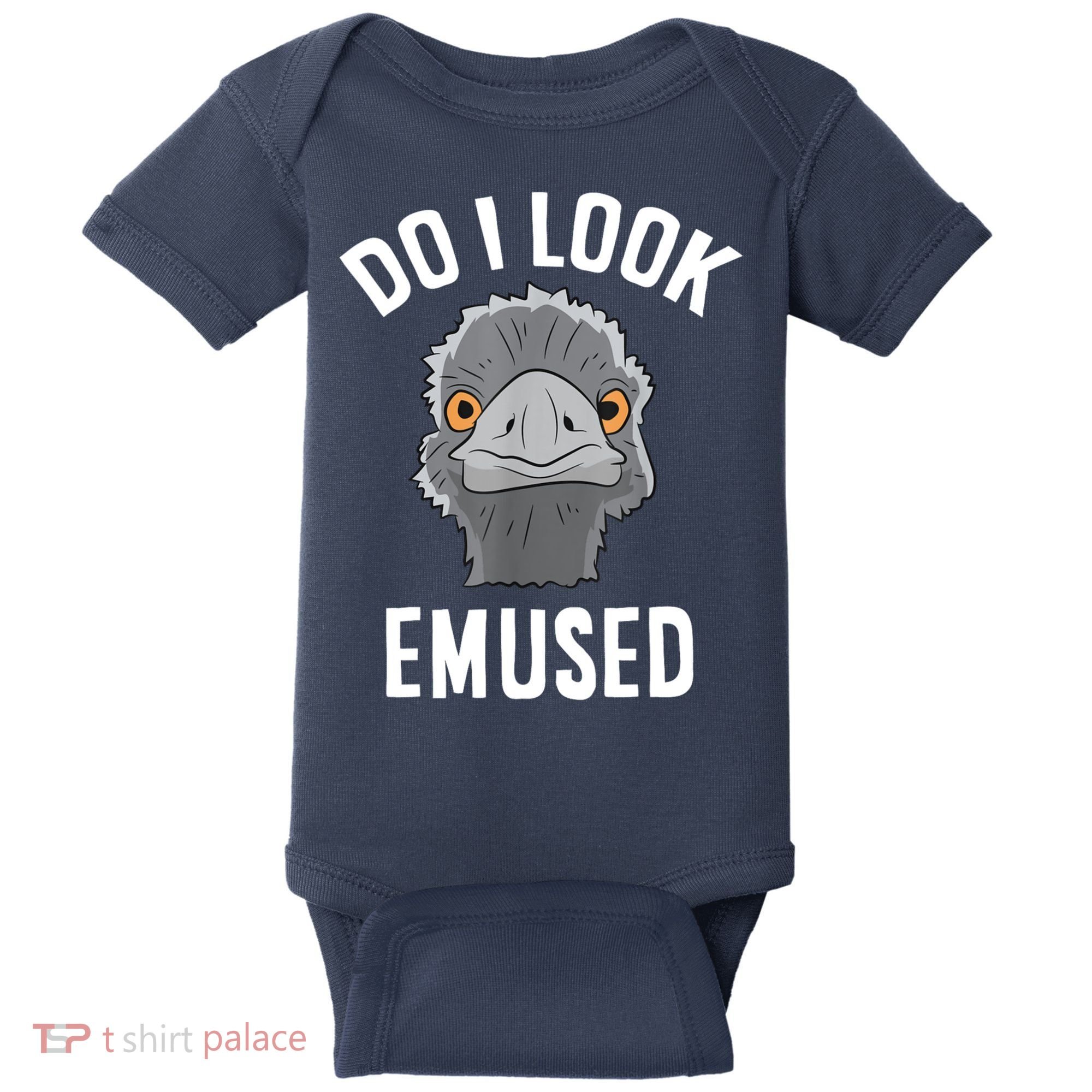 Do I Look Amused Funny Emu Animal Love Emus. Baby Bodysuit