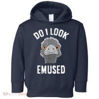 Do I Look Amused Funny Emu Animal Love Emus. Toddler Hoodie thumb 0