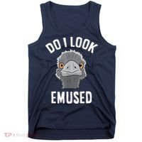 Do I Look Amused Funny Emu Animal Love Emus. Tank Top thumb 0