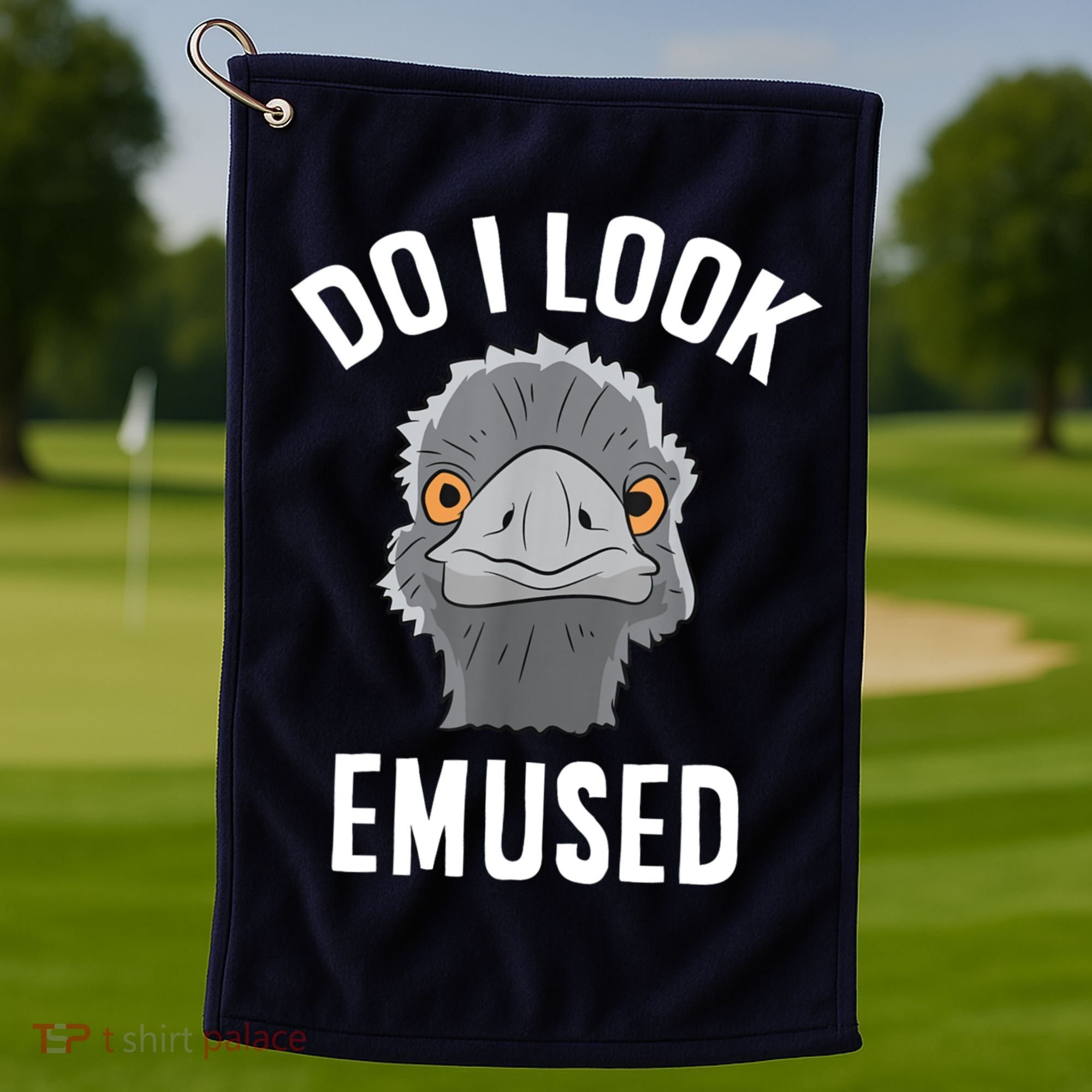 Do I Look Amused Funny Emu Animal Love Emus. Golf Towel