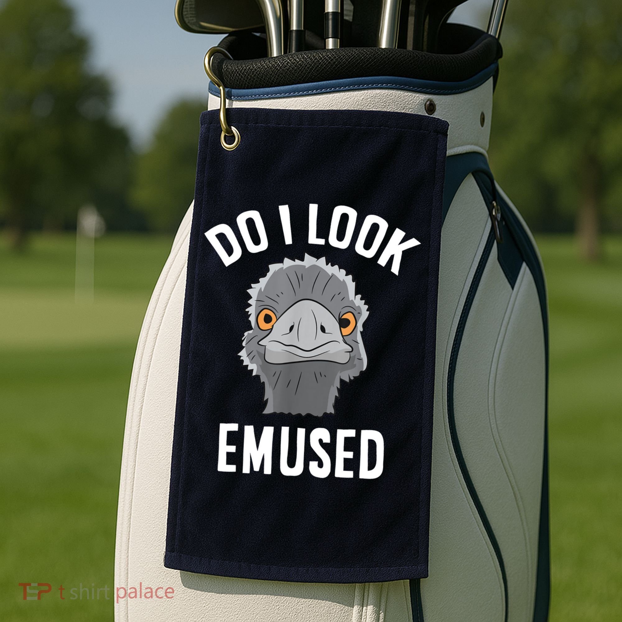 Do I Look Amused Funny Emu Animal Love Emus. Golf Towel