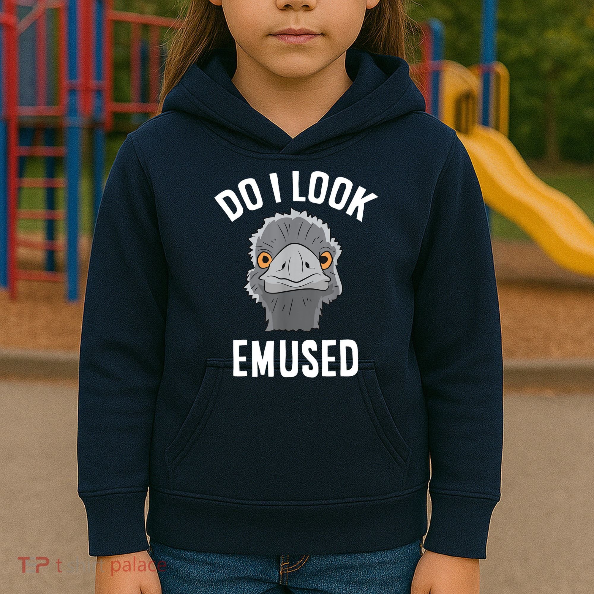 Do I Look Amused Funny Emu Animal Love Emus. Kids Hoodie