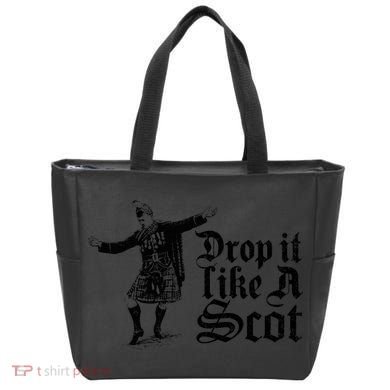 Drop It Like A Scot Funny Scottish Dance Funny Meme Tote Bag