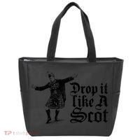 Drop It Like A Scot Funny Scottish Dance Funny Meme Tote Bag thumb 0