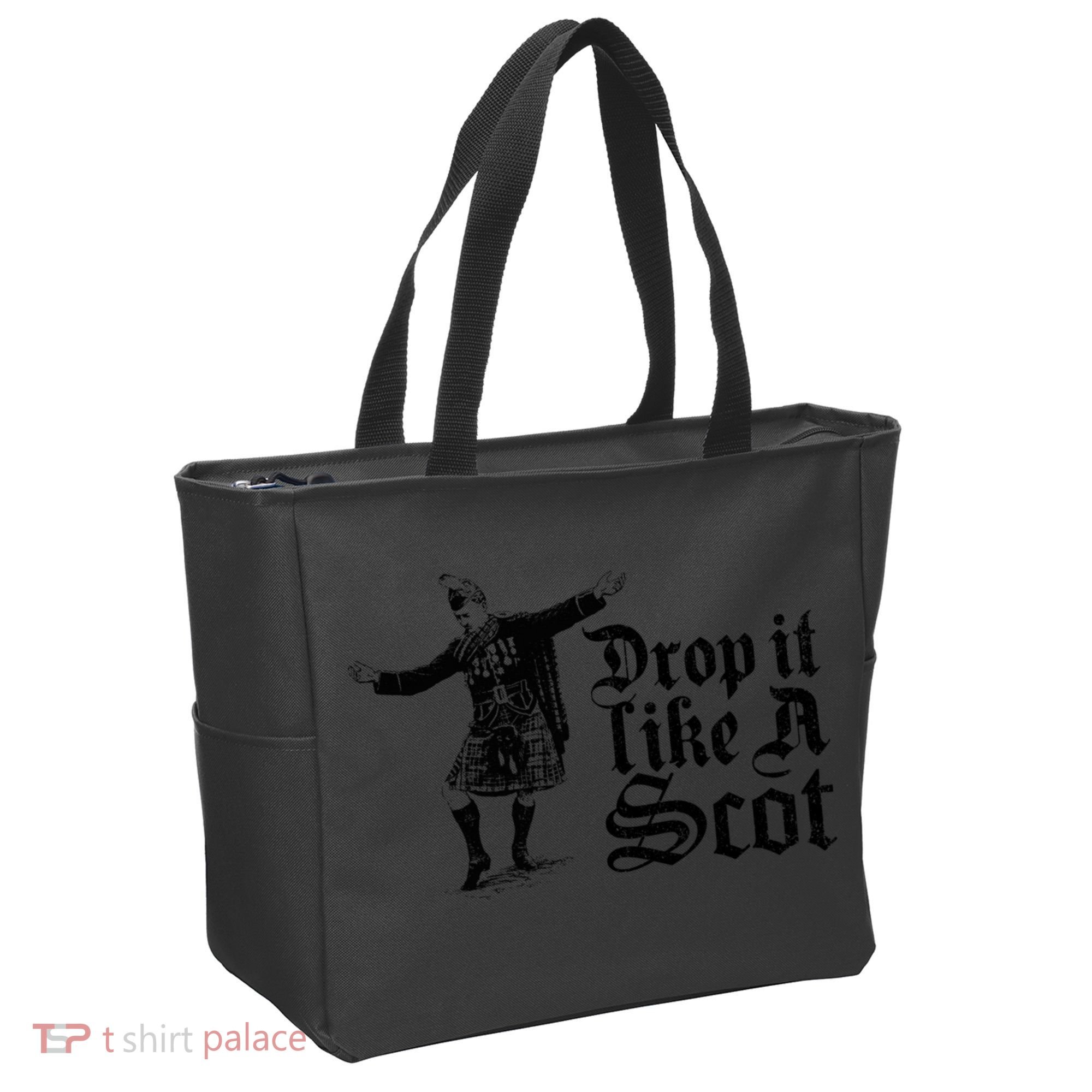 Drop It Like A Scot Funny Scottish Dance Funny Meme Tote Bag