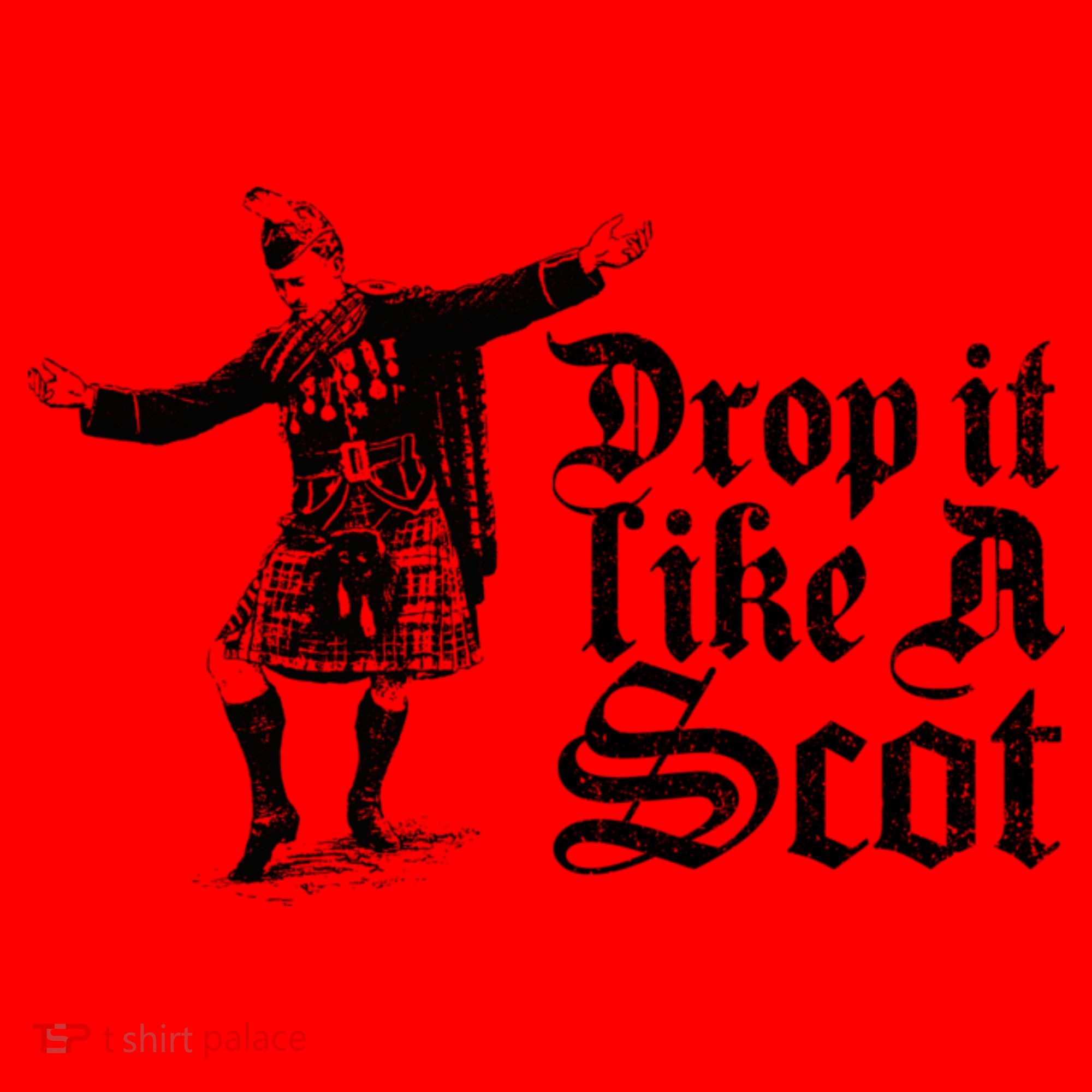Drop It Like A Scot Funny Scottish Dance Funny Meme Santa Hat