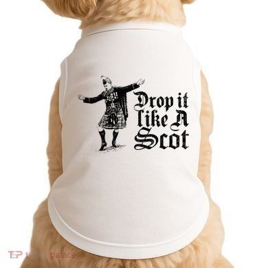 Drop It Like A Scot Funny Scottish Dance Funny Meme Doggie Tank