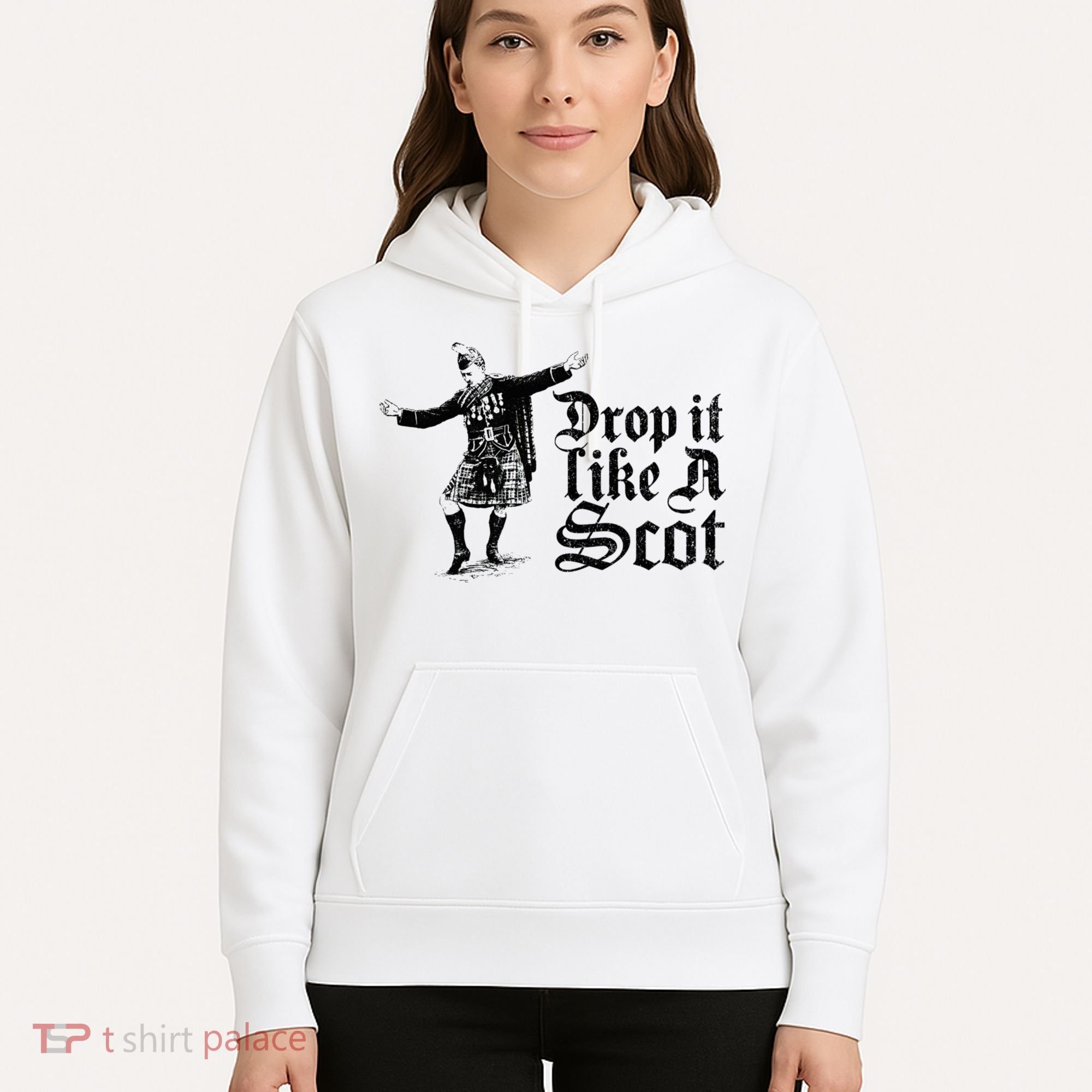 Drop It Like A Scot Funny Scottish Dance Funny Meme Hoodie