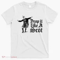 Drop It Like A Scot Funny Scottish Dance Funny Meme T-Shirt thumb 0