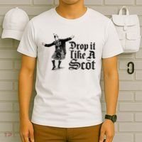Drop It Like A Scot Funny Scottish Dance Funny Meme T-Shirt thumb 6